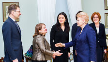 Dainius Radzevičius, Liudvika Me&scaron;kauskaitė, Aistė Žilinskienė, Dalia Grybauskaitė