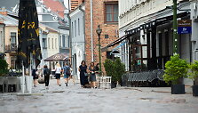 Nelygus Vilniaus gatvės grindinys