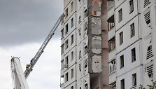 Po smūgio Belgorode subyrėjo daugiabutis
