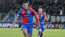 &bdquo;Basel&ldquo; &ndash; &bdquo;Žalgiris&ldquo; rungtynių &Scaron;veicarijoje akimirka.  Andy Diopas pelnė pirmą mačo įvartį.