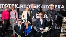 Gintaras Varnas ir spektaklio &bdquo;Kartoteka&ldquo; premjeros svečiai