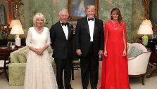 Pirmasis Donaldo Trumpo valstybinis vizitas į Jungtinę Karalystę&nbsp; / CHRIS JACKSON / AFP
