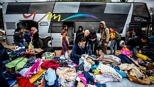 Serbijos - Kroatijos pasienyje su migrantais dirbantys savanoriai