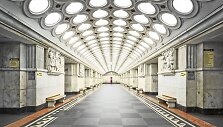 Įspūdingas Maskvos metro stoties interjeras
