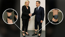Marine Le Pen ir Nicolas Sarkozy su apykojėmis