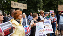 Protestas prie Užsienio reikalų ministerijos