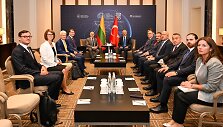 Eugenijus Sabutis su Turkijos transporto ir infrastruktūros ministru Abdulkadiru Uraloğlu aptarė dvi&scaron;alio bendradarbiavimo galimybes 