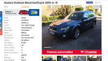 "Subaru Outback" automobilis