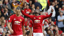 Paulis Pogba džiaugiasi įvarčiu