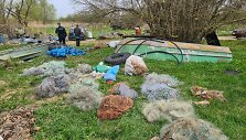 Ne kartą už žvejybą tinklais bausto asmens sodyboje rasti 24 tinklai