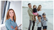 Eglė Karmazienė su &scaron;eima