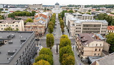 Rekonstruota Laisvės alėjos dalis nuo Soboro iki Trakų gatvės