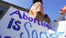 Protestas prie&scaron; Teksaso abortų įstatymą
