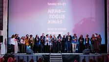 Filmų festivalio &bdquo;Nepatogus kinas&ldquo; atidarymo akimirka