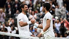 Jeremy Chardy ir Carlosas Alcarazas