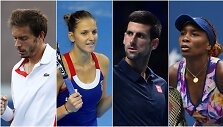 Nicolas Mahut, Karolina Pli&scaron;kova, Novakas Džokovičius, Venus Williams