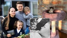 Ineta Puzaraitė-Žvagulienė ir Ąžuolas Žvagulis su &scaron;eima