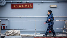 Karinių jūrų pajėgų laivo &bdquo;Skalvis&ldquo; karininkė Agnija Aleknaitė 