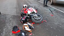 Mopedas &bdquo;Aprilia RS50&ldquo; po avarijos Alytuje 