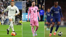 Kylianas Mbappe, Lionelis Messi ir Ousmane'as Dembele