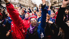 Tarptautinės moters dienos protestas Prancūzijoje