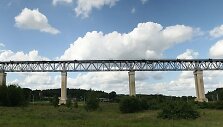 Lyduvėnų geležinkelio tilto panoraminis vaizdas