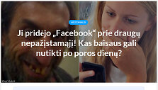 Klaidinančio straipsnio antra&scaron;tė