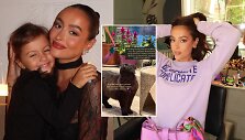 Karolina Meschino su dukra ir katinu