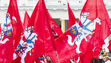 Valstybės vėliavų pakėlimo ceremonija