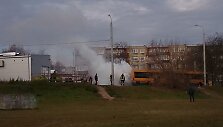 Žvėryne degė autobusas