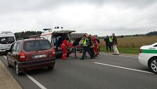 Nukentėjusysis i&scaron;vežamas i&scaron; įvykio vietos