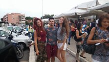 Romos &bdquo;Imperatoriaus Augusto&ldquo; licėjaus mokiniai Barbora ir Alessandro ir Druskininku &bdquo;Ryto&ldquo; gimnazijos moksleivė Laura.