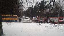 Autobuso gaisras Vilniuje