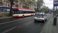 Įvykis stotelėje, Žvėryne (Vilnius).