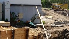 Liepos 7 d. užfiksuotas &scaron;tai toks statybų Polocko g. 17 vaizdas