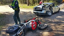 Motociklo vairuotojas atsidūrė ligoninėje