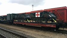 Karinė technika &Scaron;iaulių geležinkelio stotyje