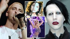 Madonna, Lady Gaga, Eminemas, Marilyn Mansonas