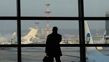 Keleivis Maskvos Vnukovo oro uoste