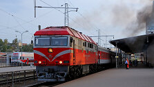 Traukinys 92/91 Vilnius &ndash; Sankt Peterburgas &ndash; Vilnius įvairiais laikotarpiais.