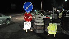 Rusi&scaron;kų sunkvežimių blokada 