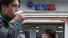 Rusijos banko &bdquo;VTB&ldquo; skyrius Maskvoje 