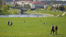 Pieva prie Baltojo tilto Vilniuje 