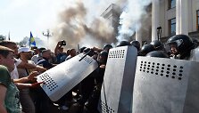 Protestai prie Ukrainos Auk&scaron;čiausiosios Rados
