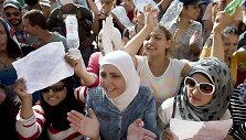 Protestuojantys migrantai Budape&scaron;te