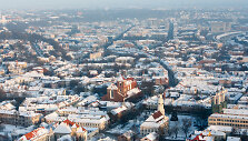 Kaunas ir jo apylinkės pro sraigtasparnio langą