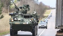 Tankai &bdquo;M1A2 Abrams&ldquo; ir kita technika važiavo i&scaron; Ruklos į Pabradę
