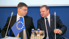 Valdis Dombrovskis ir Saulius Skvernelis