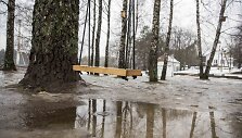 Sniegą Vilniuje keičia balos