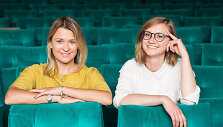 &bdquo;Kino po žvaigždėmis&ldquo; organizatorės Greta Akcijonaitė ir Rūta &Scaron;vedkauskaitė 